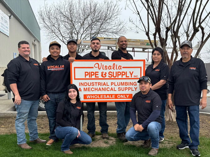 The Visalia Pip & Supply team